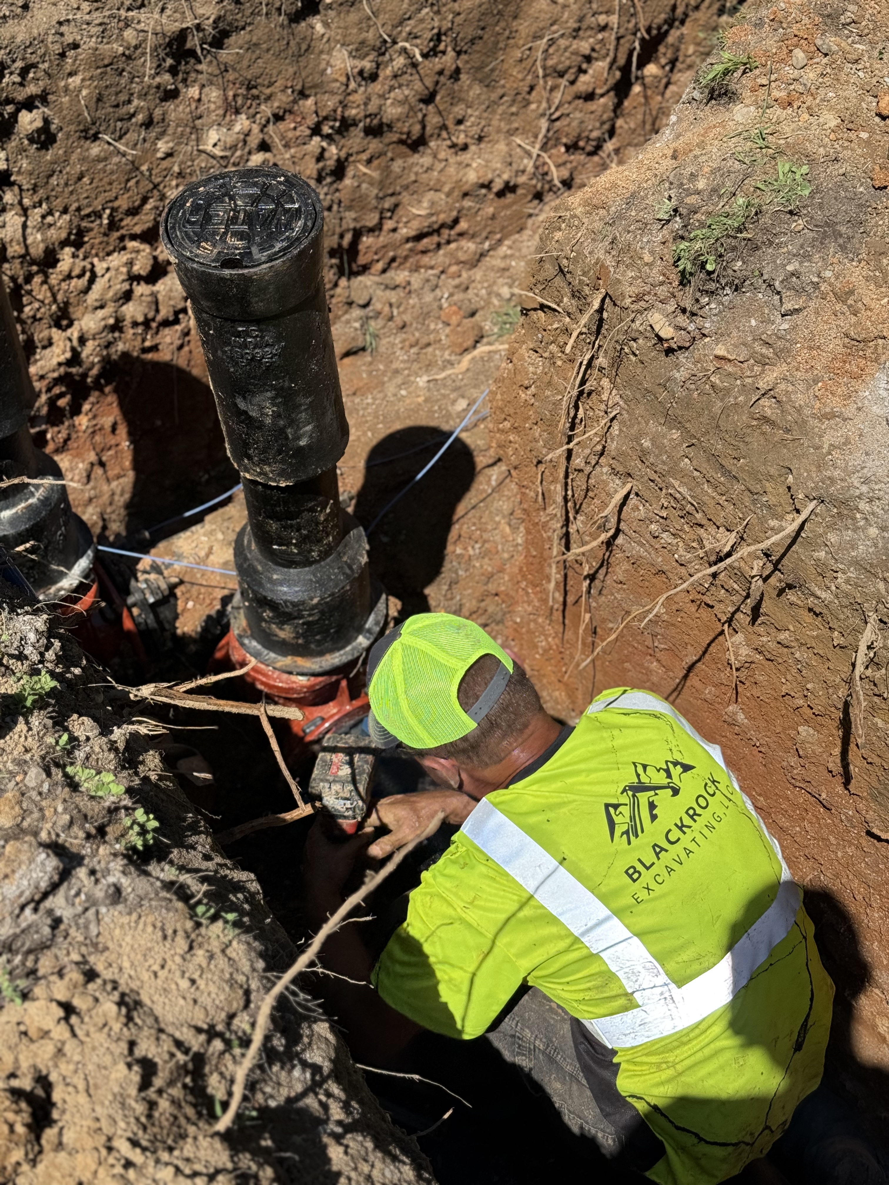 Valve assembly and connection work